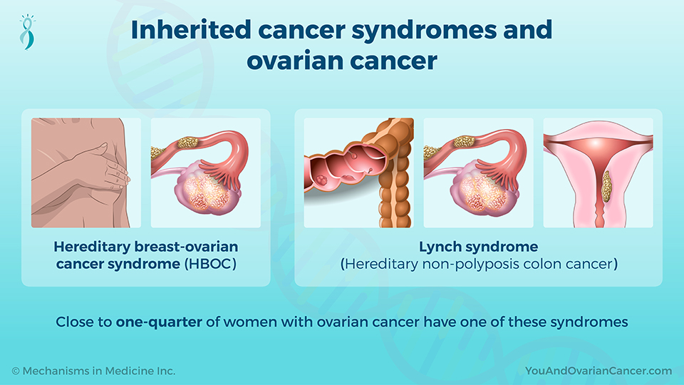 Inherited cancer syndromes and ovarian cancer