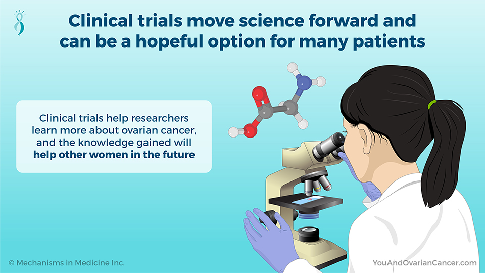 Clinical trials move science forward and can be a hopeful option for many patients