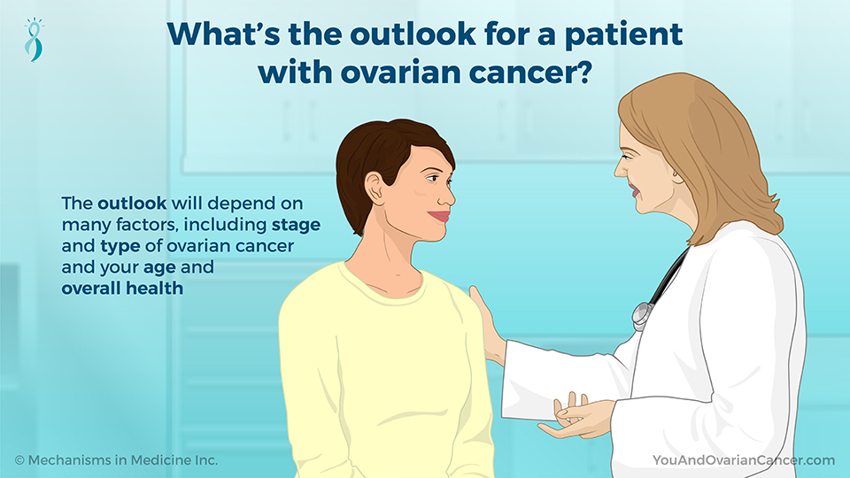 What’s the outlook for a patient with ovarian cancer?